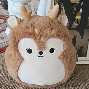 Original Dawn The Fawn 12in Squishmallow, NWT Brown and Cream